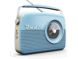 ByronStatics Portable Radio AM FM, Vintage Retro Radio